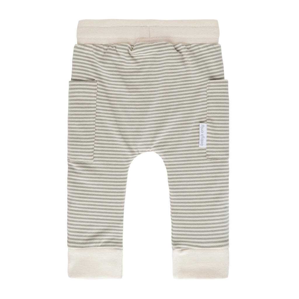 Baby's Only baby broekje Stripe lichtgroen/off white