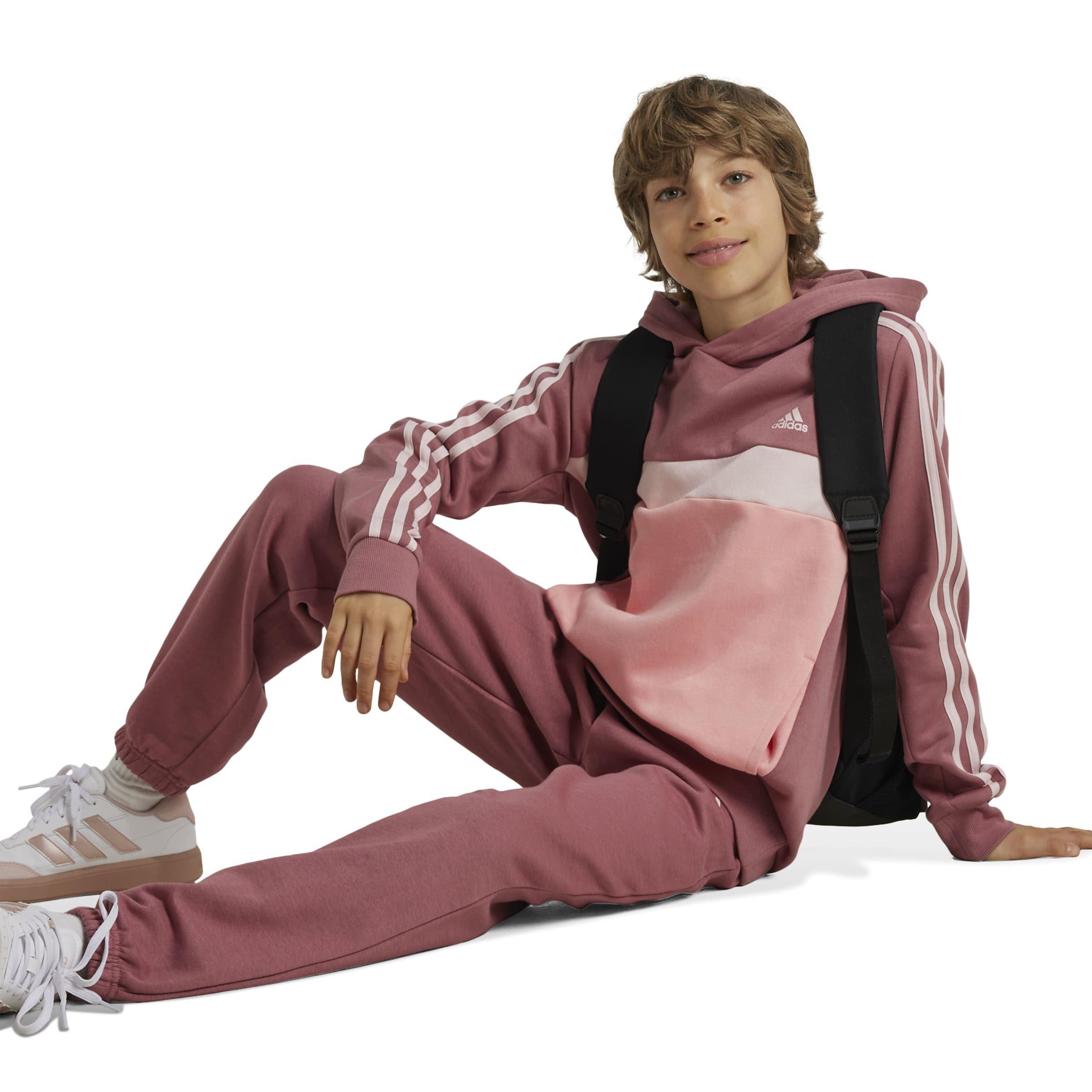 adidas Tiberio 3-Stripes Colourblock Hoodie Juniors