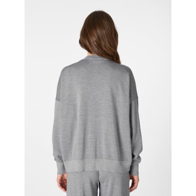 Damen-Strickpullover, Hellgrau