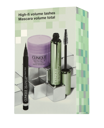 Clinique High Impact High-Fi Set mit Liquid Liner & Cleansing Balm 10ml-0,34g-15ml