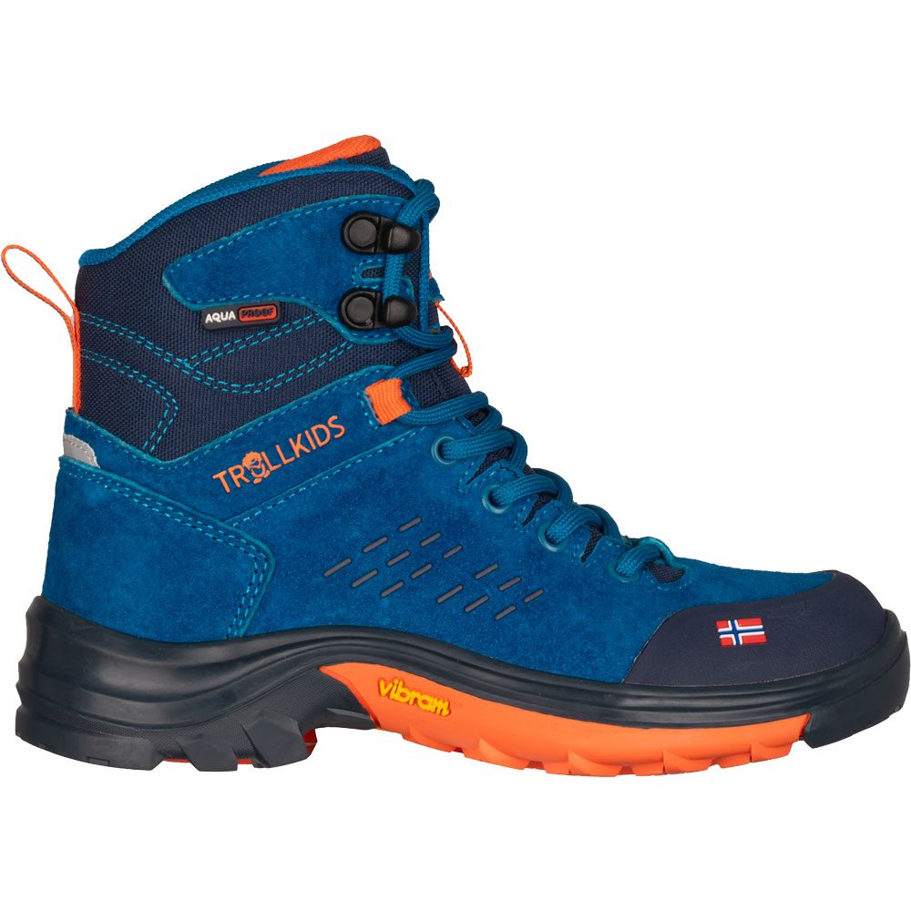 Trollkids Trollsteinen Hiker Mid XT Wanderschuhe Kinder atlantic blue