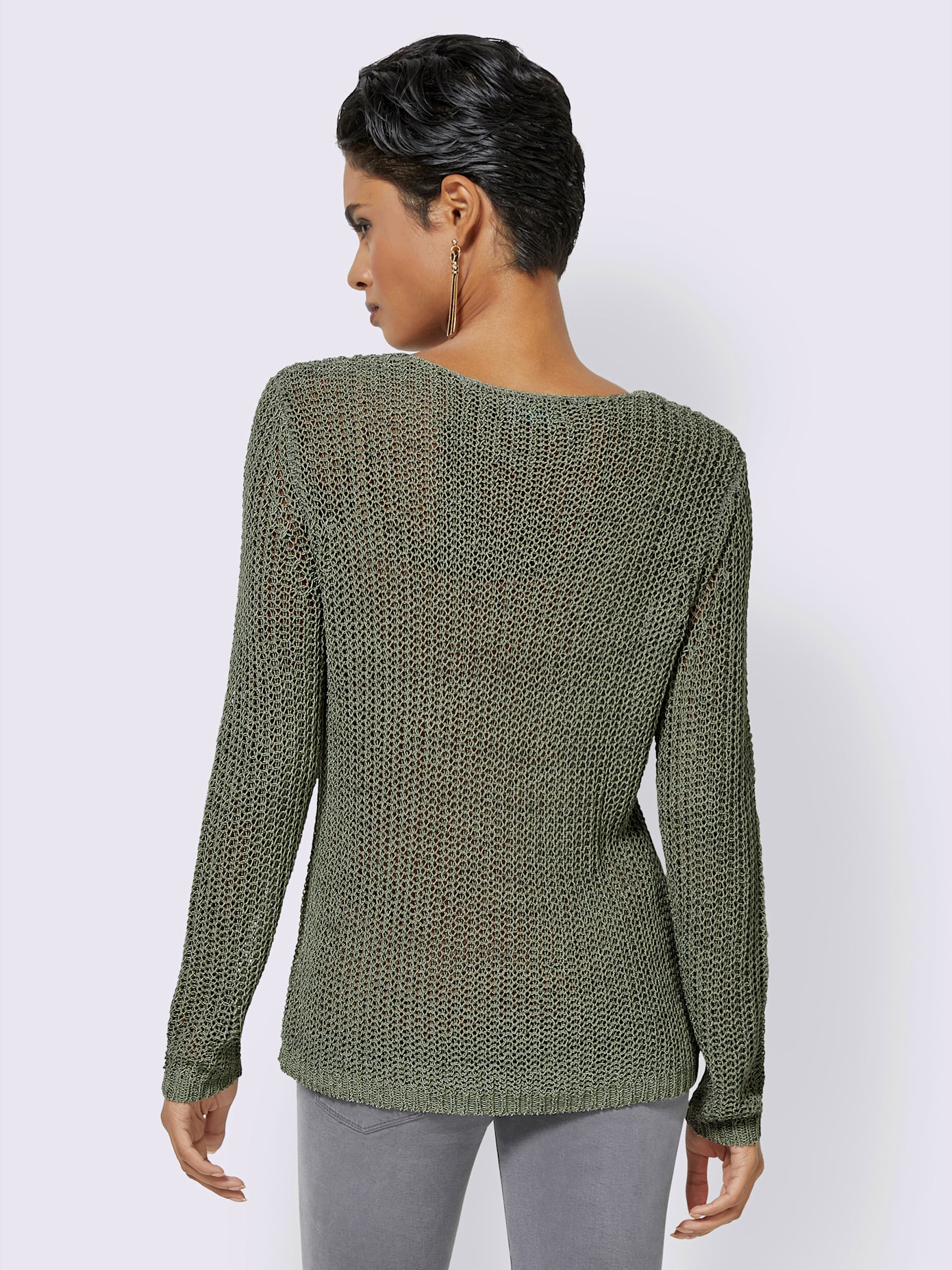 Pull en tricot superbe fil fantaisie