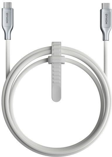 Nomad - Kevlar USB-C naar USB-C Kabel - Wit - 1,5 m - 240 W