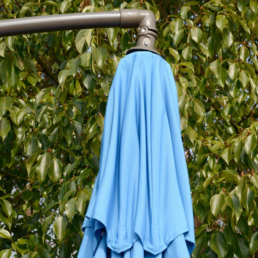 Outsunny Sonnenschirm mit Entlüftung blau