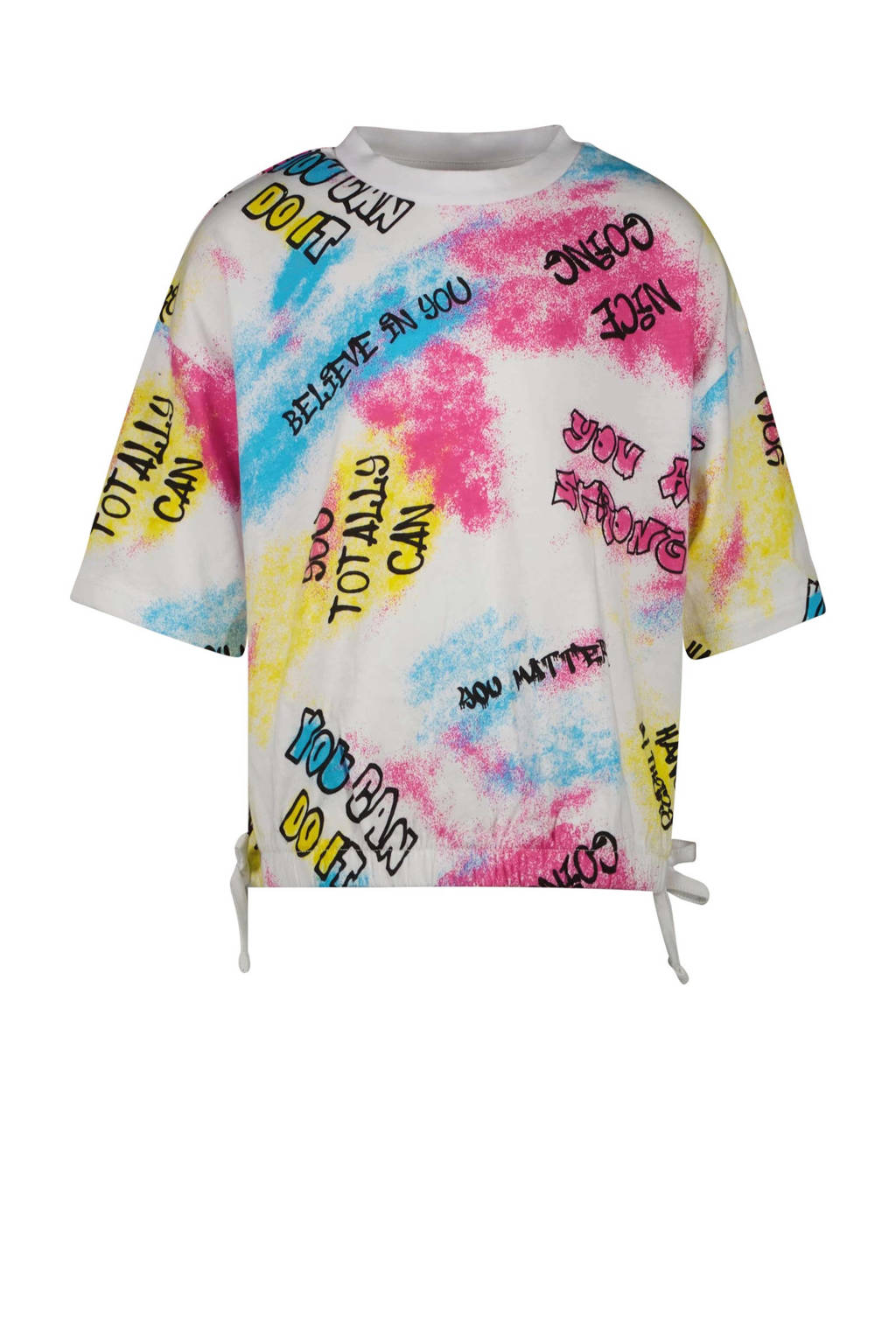 Cars T-shirt FINYA met all over print wit/multicolor