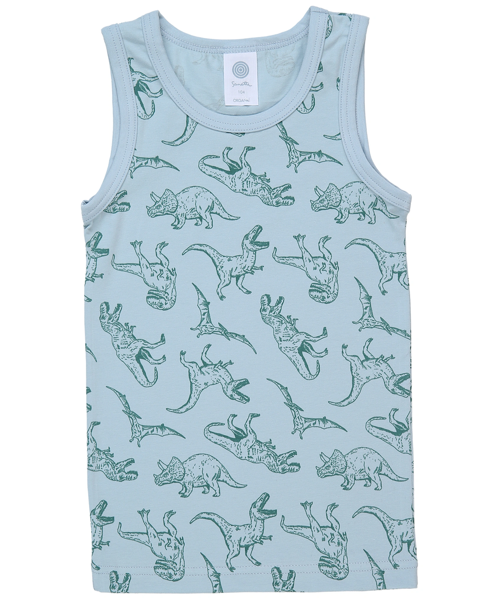 Unterhemd DINOS 2er-Pack in grün/blau