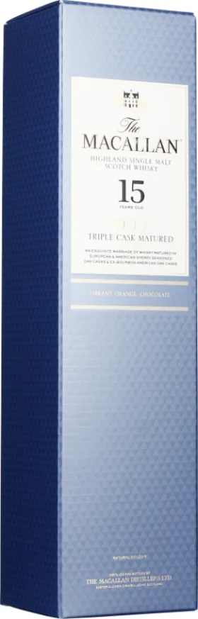 THE MACALLAN 15 YEARS TRIPLE CASK 70CL