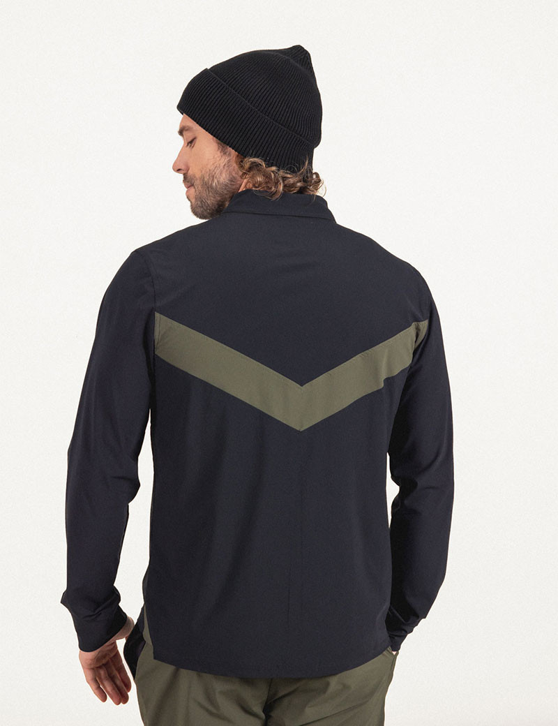 HBT BASICS | BILLY CHEMISE ZIPPÉE NOIR KAKI