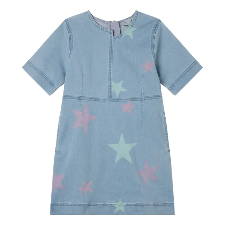 Stella McCartney Kids Robe en Jean Etoile | Bleu