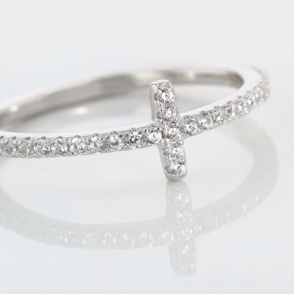 Bague Biche Argent Blanc Oxyde De Zirconium