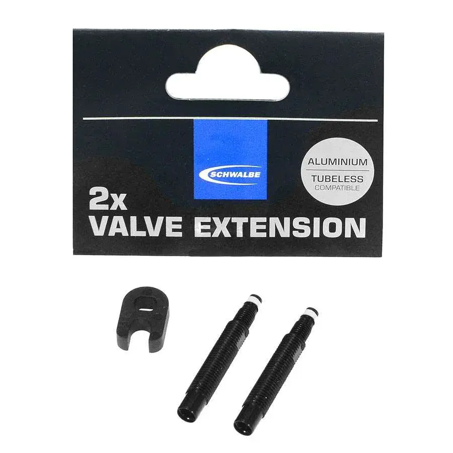 Schwalbe Ventielverlengers 30mm Inclusief Sleutel