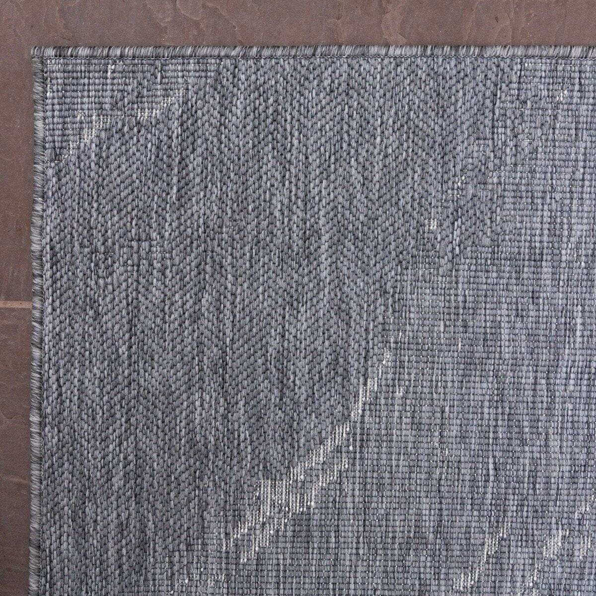 Buitenkleed Marble - Grijs|wit - dubbelzijdig - EVA Interior