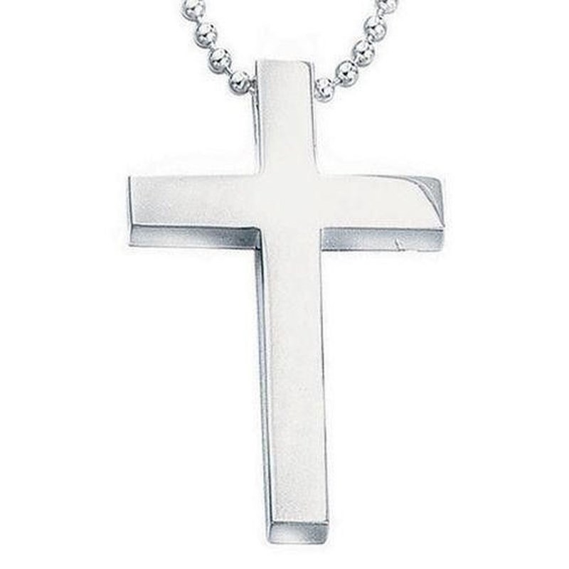 Collier croix et sa Chaine de 51 cm en argent 925/1000