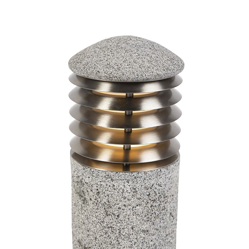 Moderne staande buitenlamp graniet 40 cm - Happy
