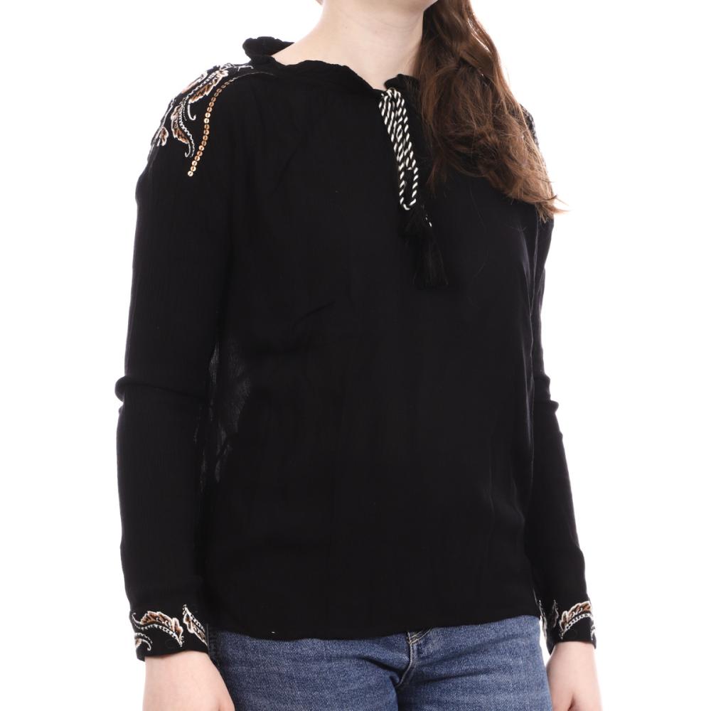Les Tropéziennes Blouse Noir Femme Les Tropéziennes Dormelle