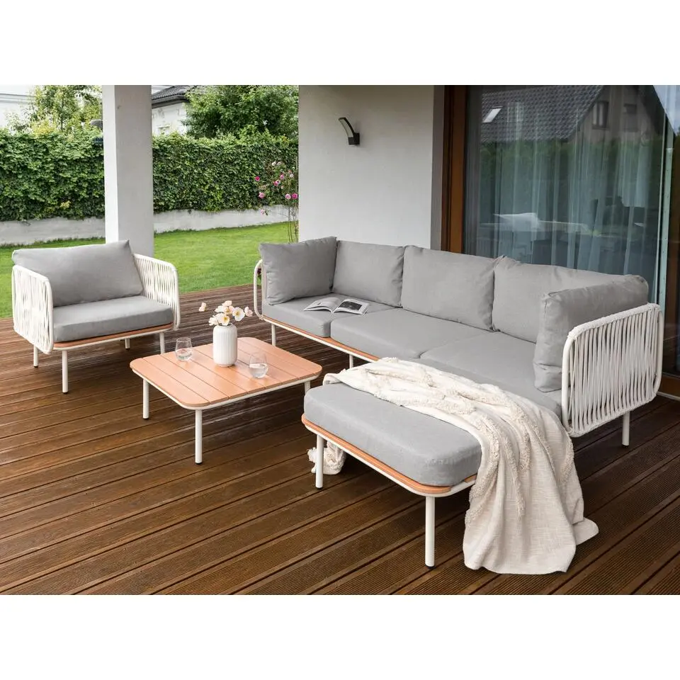 SENISE - Loungeset voor 3 - Grijs - Aluminium