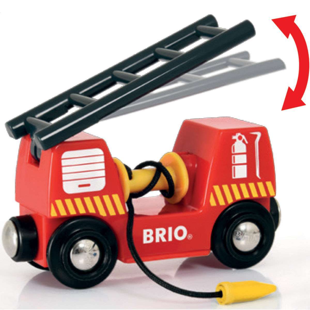 BRIO Spiel Feuerwehr-Leiterfahrzeug mit Licht & Sound