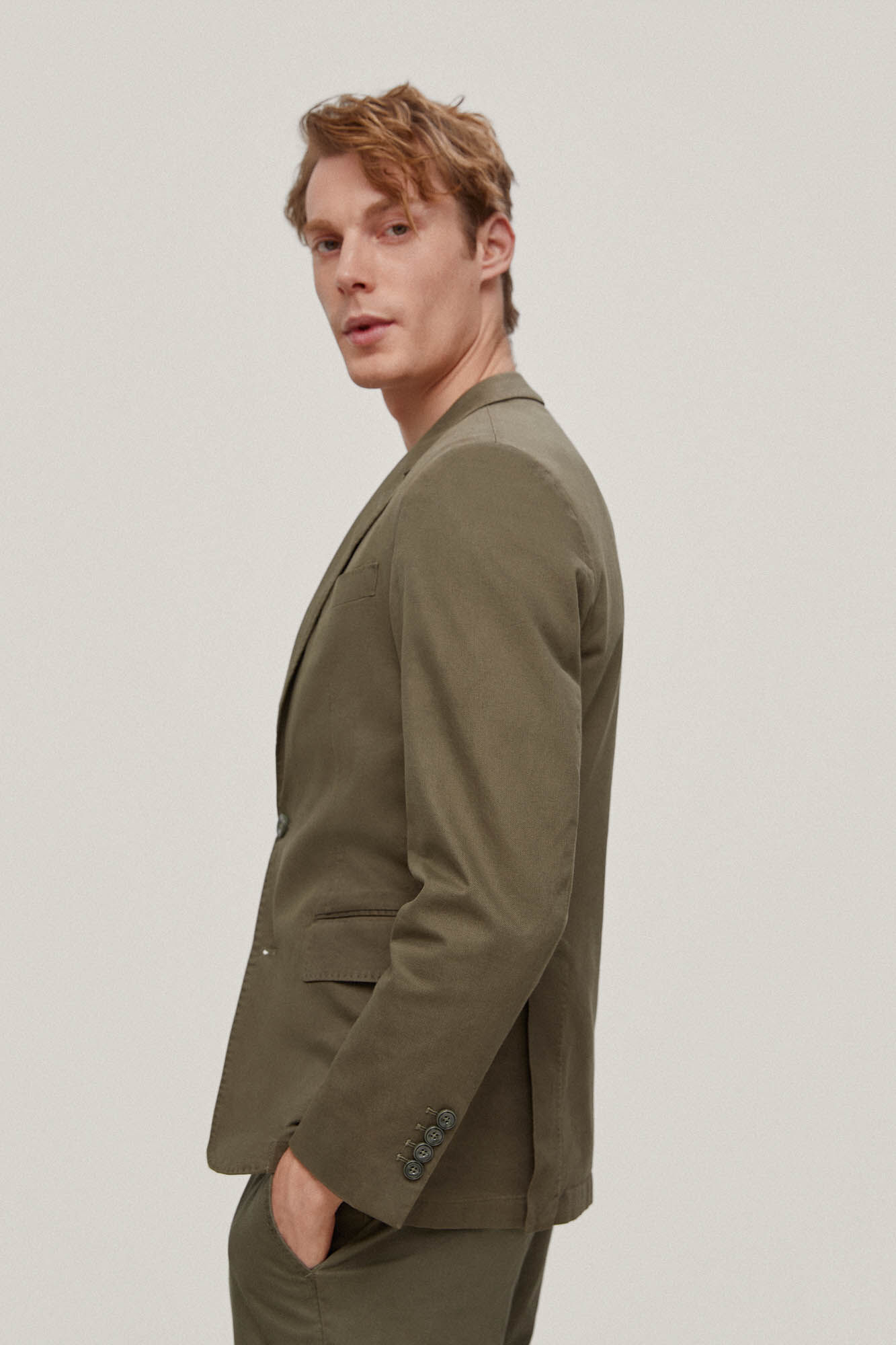 Linho de algodão estilo americano - Verde