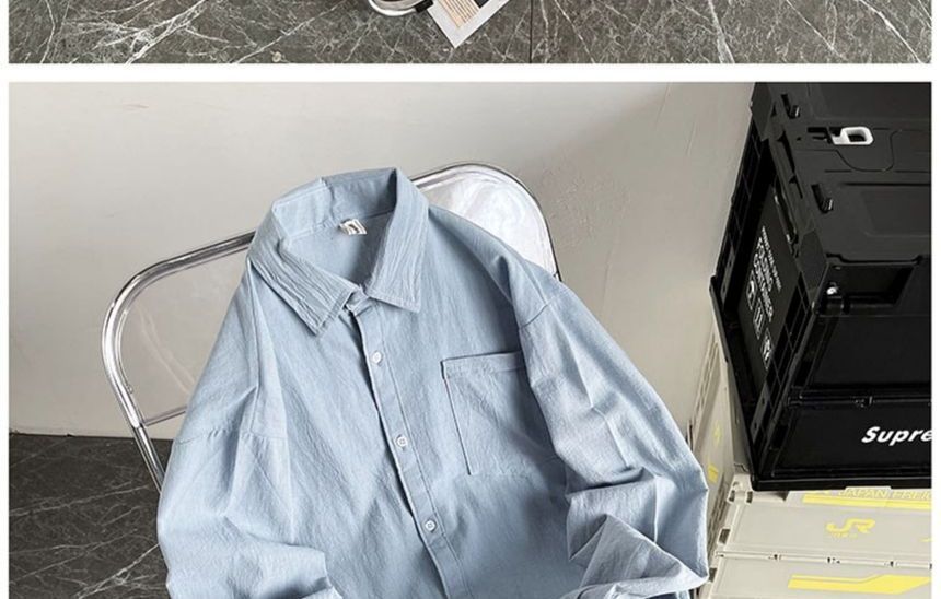 GuDayz - Overhemd met lange mouwen en zakdetail