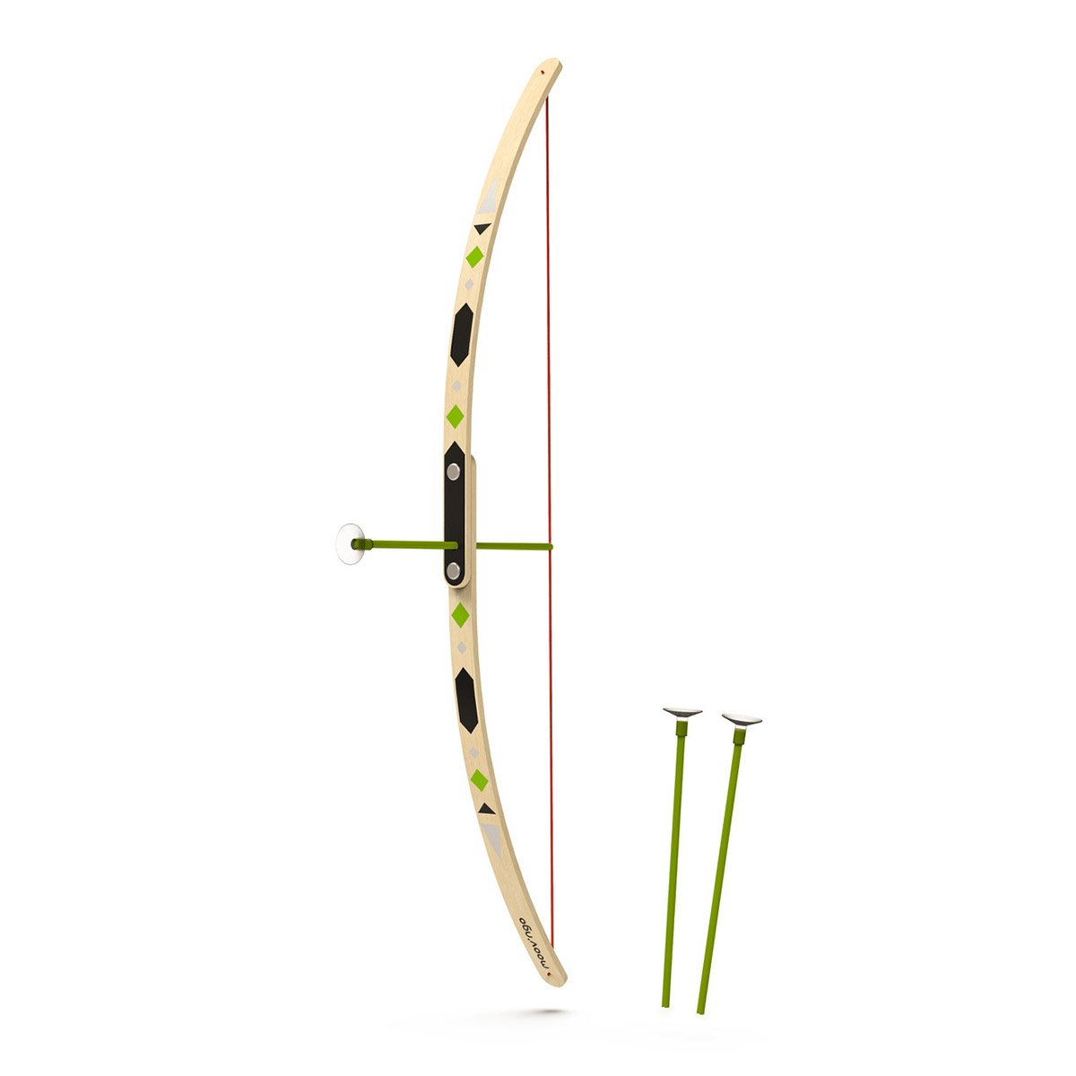 Arc + 3 flèches en bois