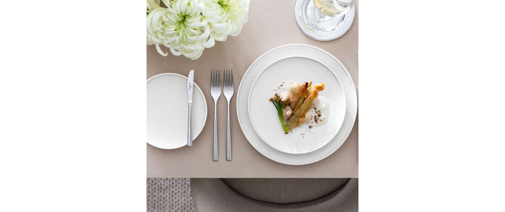 Frühstücks- & Dessertteller Afina Ø 22 cm, 6 Stück,Weiss<br>Teller-Set aus Porzellan