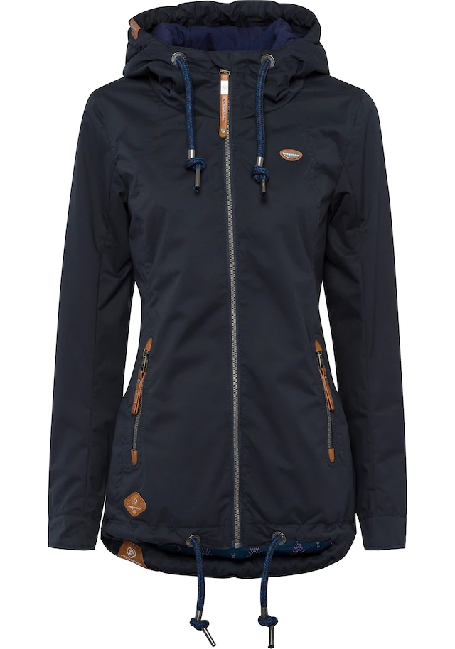 Ragwear Funktionsjacke »ZUZKA« mit Kapuze stylische Übergangs-Outdoor-Jacke Water repellent coating
