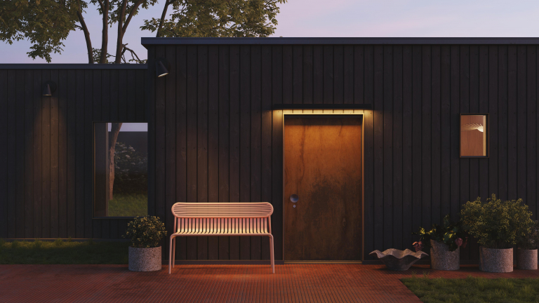 Petite Friture Week-end tuinbank met rugleuning wit