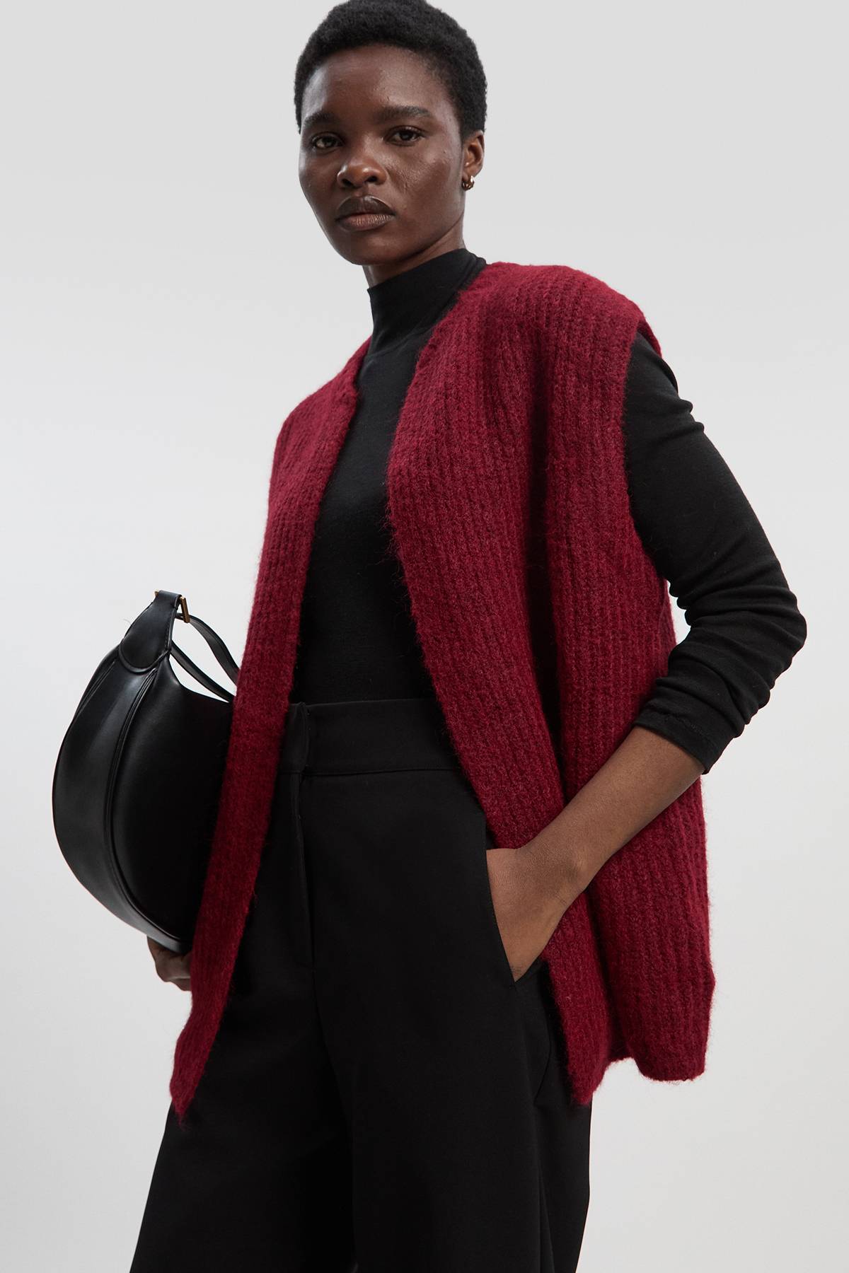 KarenMillen Haut Gilet en Maille Douillette