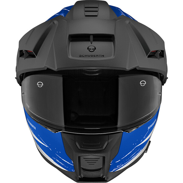 Schuberth - Casque E2 Explorer Blanc brillant / Bleu / Rouge