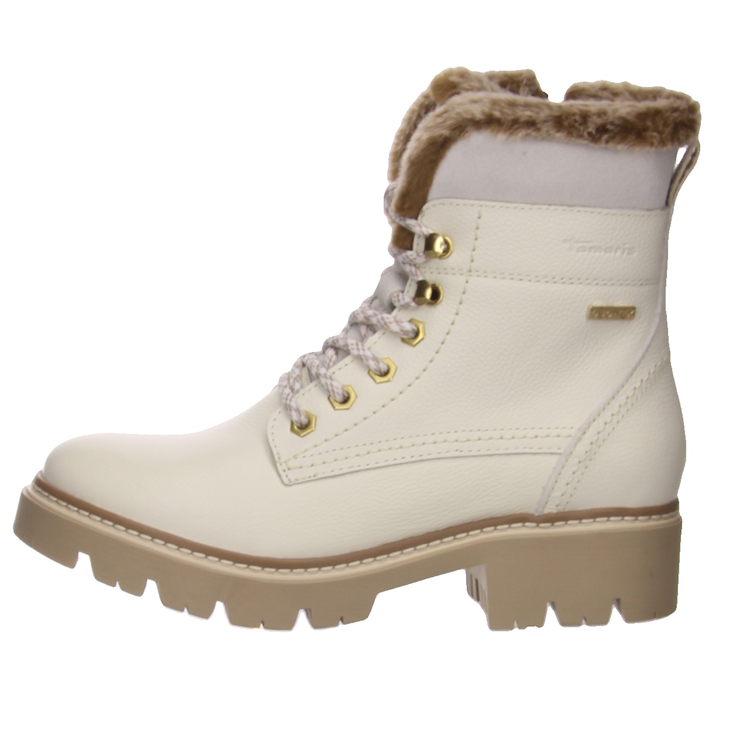 Tamaris Schnürboots offwhite weiss/weiss kombi