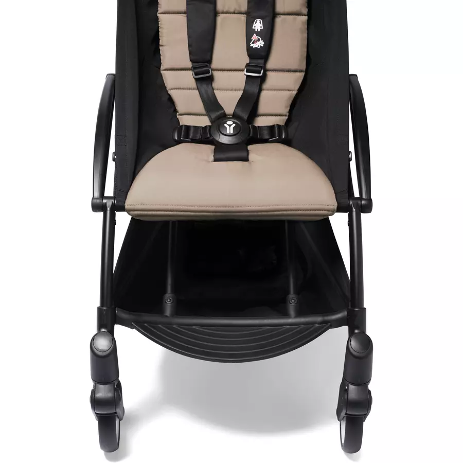 BABYZEN Kinderwagen YOYO2 6+ White mit Textilset Taupe und Backpack YOYO Black