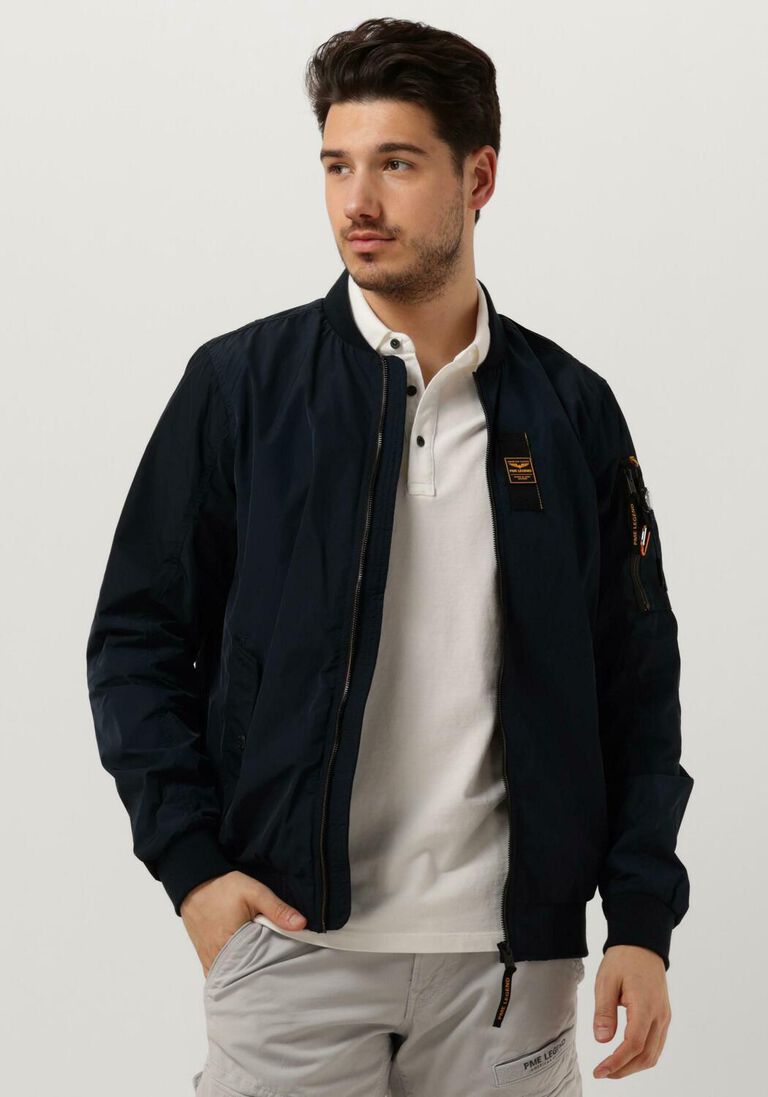 PME LEGEND donkerblauwe pme legend jack bomber jacket glazer 2.o flighter