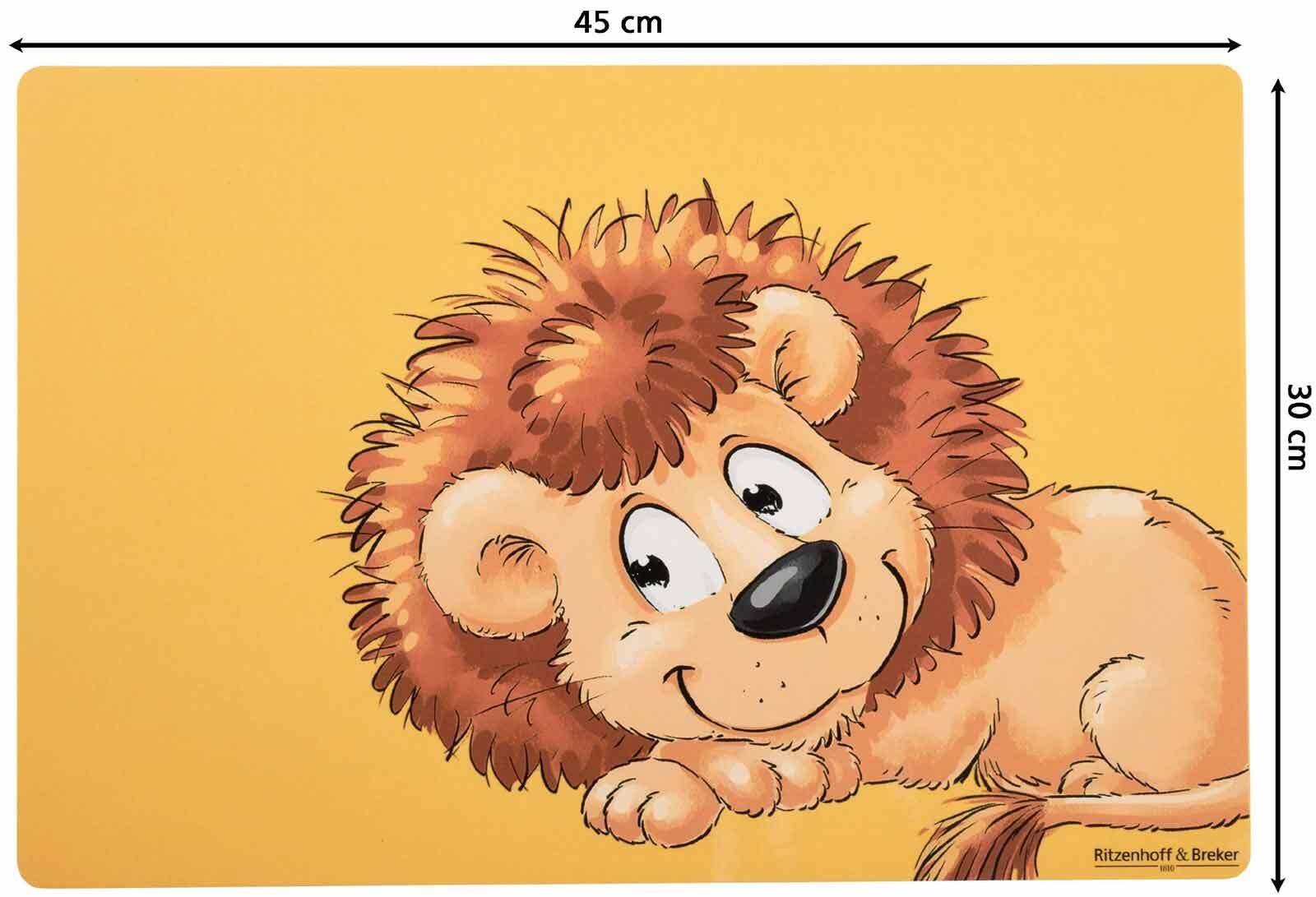 Ritzenhoff & Breker Kindergeschirr + Tischmatte Happy Zoo 4er Set
