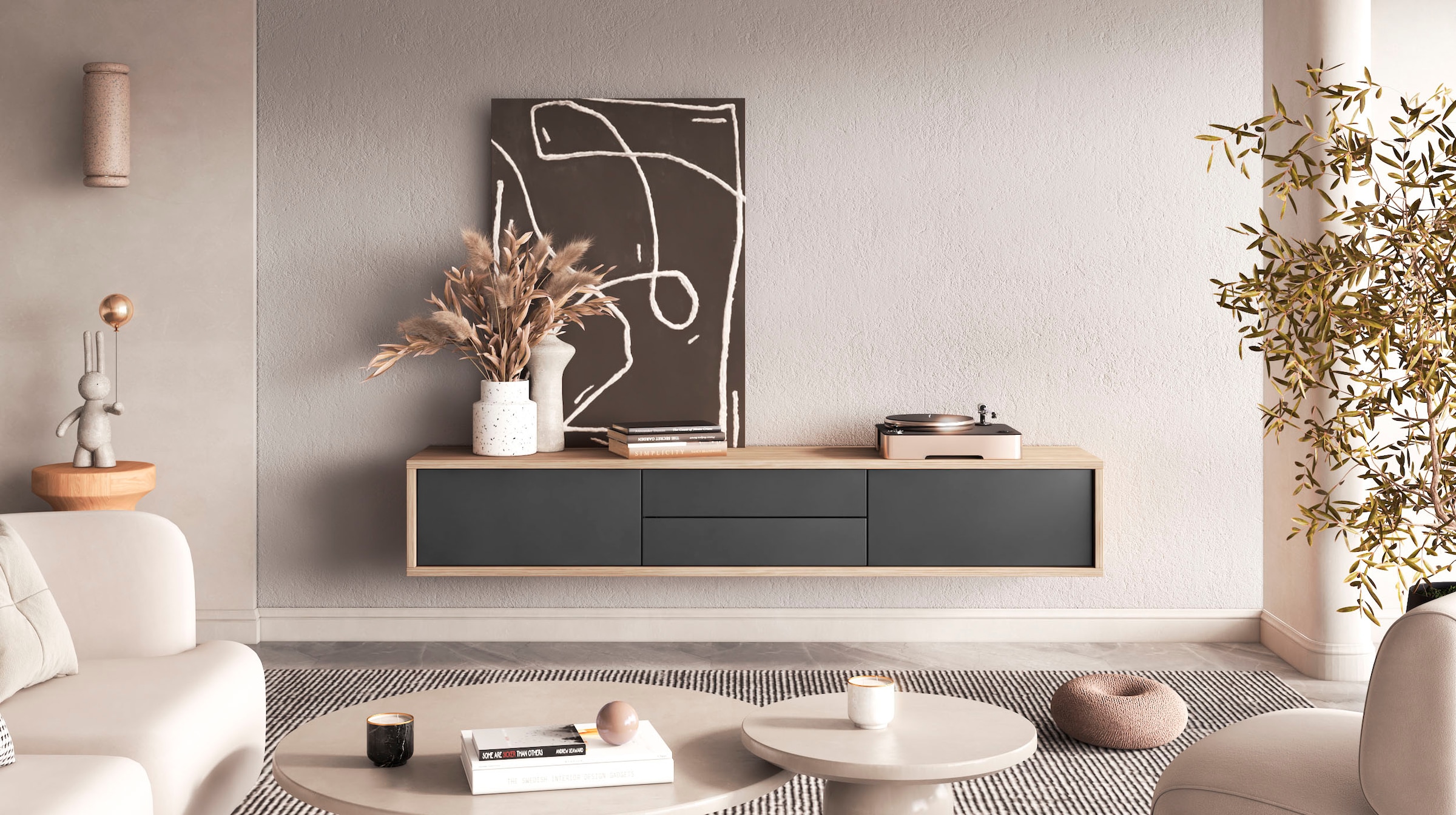 INOSIGN Lowboard »Frida« Hängend oder stehend montierbar