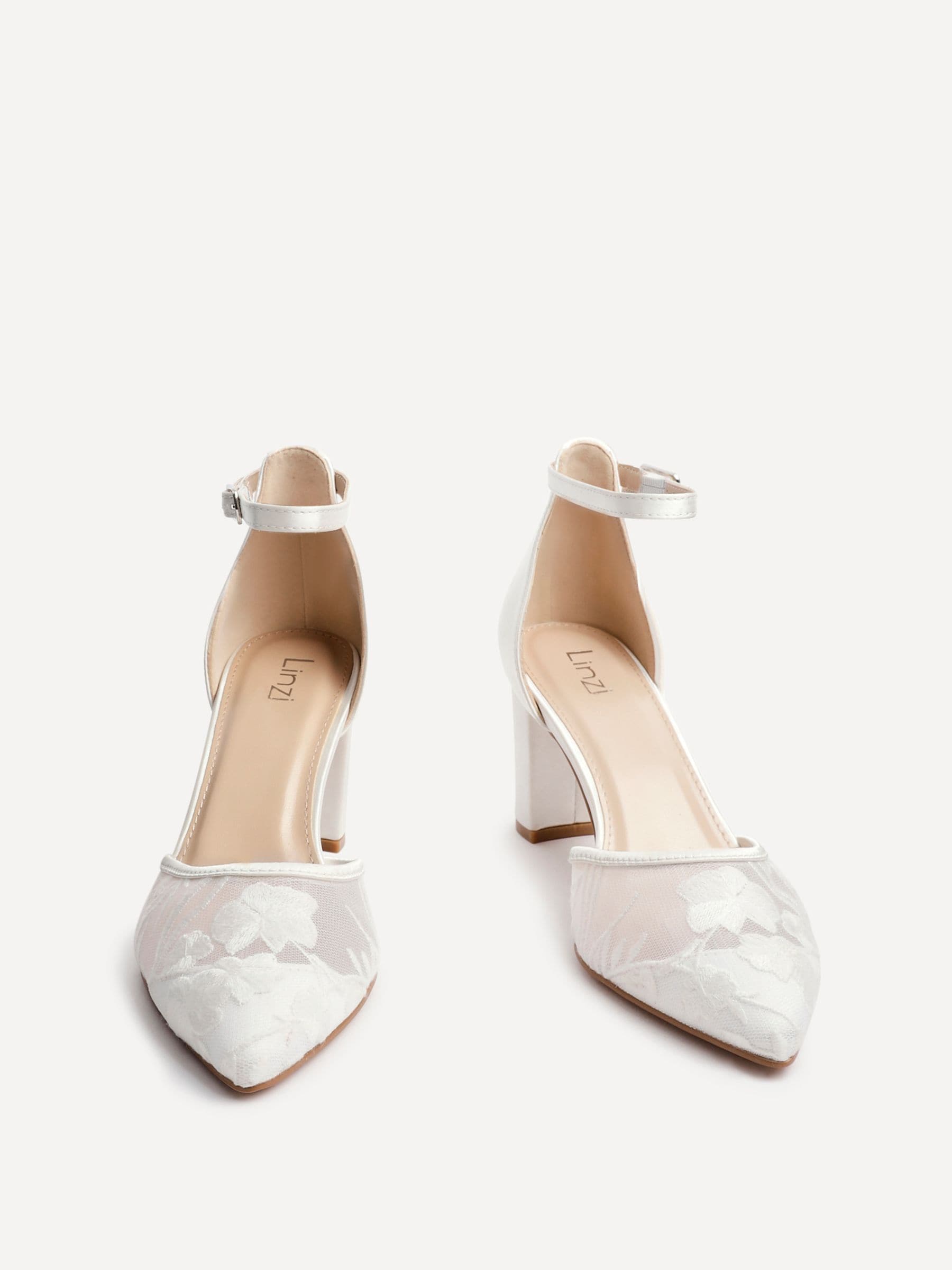 Linzi Essence Floral Lace Court Heels