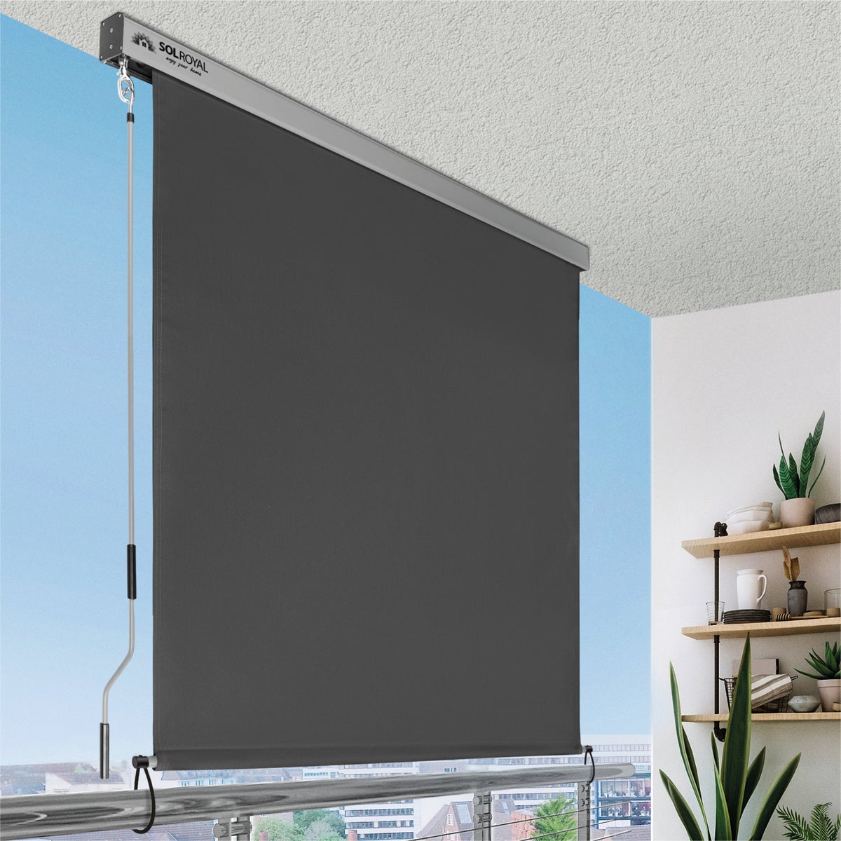 Sol Royal SolVision MS5 Verticale Zonwering 1,6x2,5m Antraciet