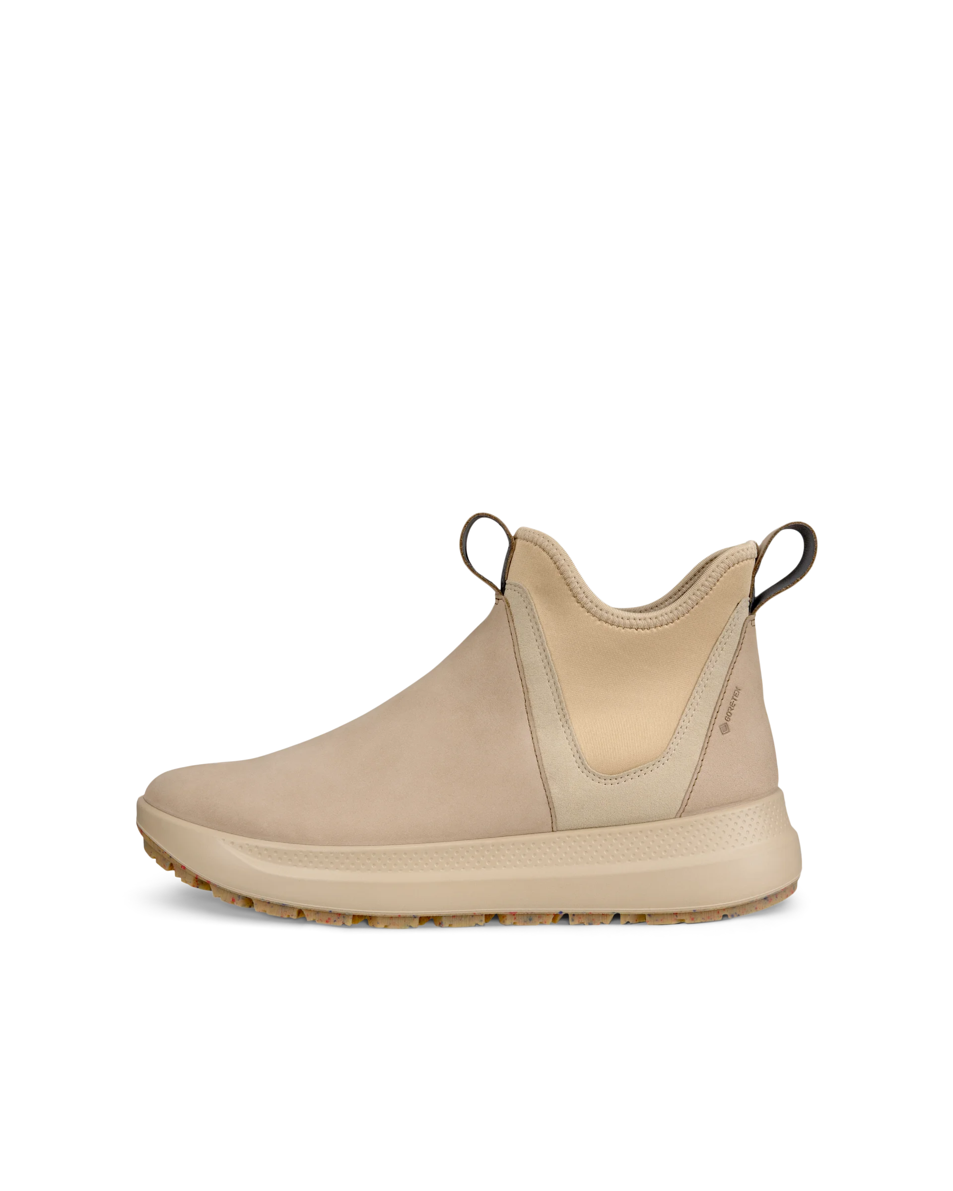 ECCO SOLICE Damen Outdoor-Ankle-Boot aus Nubukleder mit Gore-Tex Beige