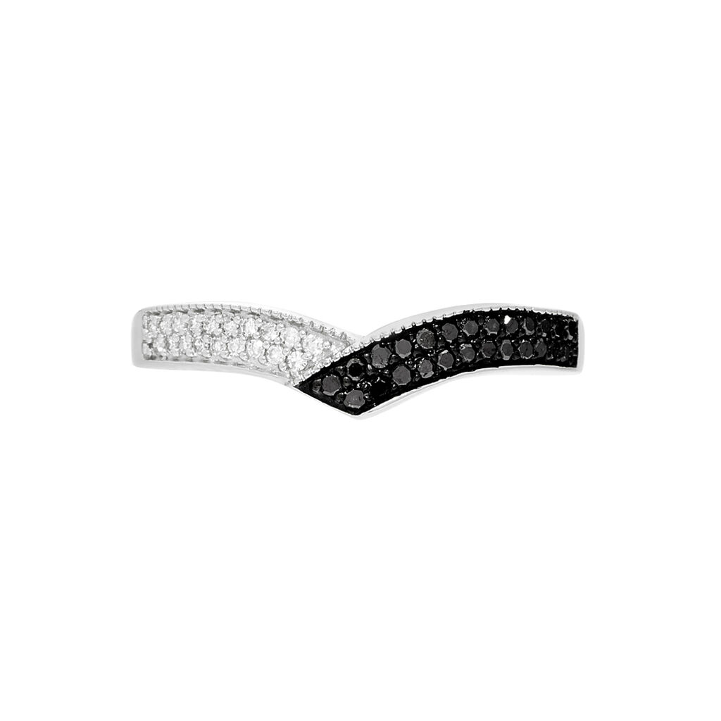 Bague Aile De Mouette Or Blanc Diamant