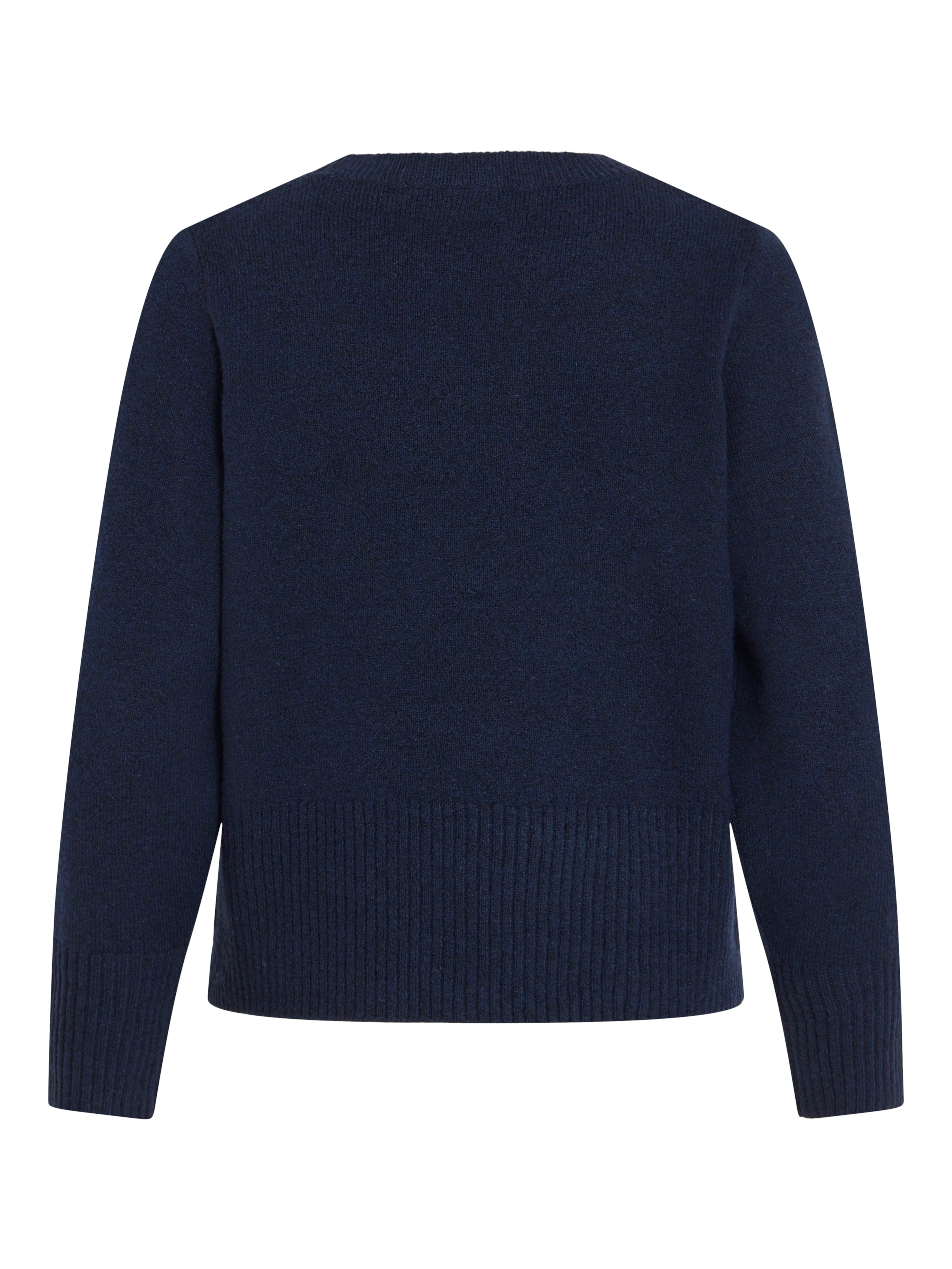 Vila  Viprimia L/S O-Neck striktrøje - Navy Blazer