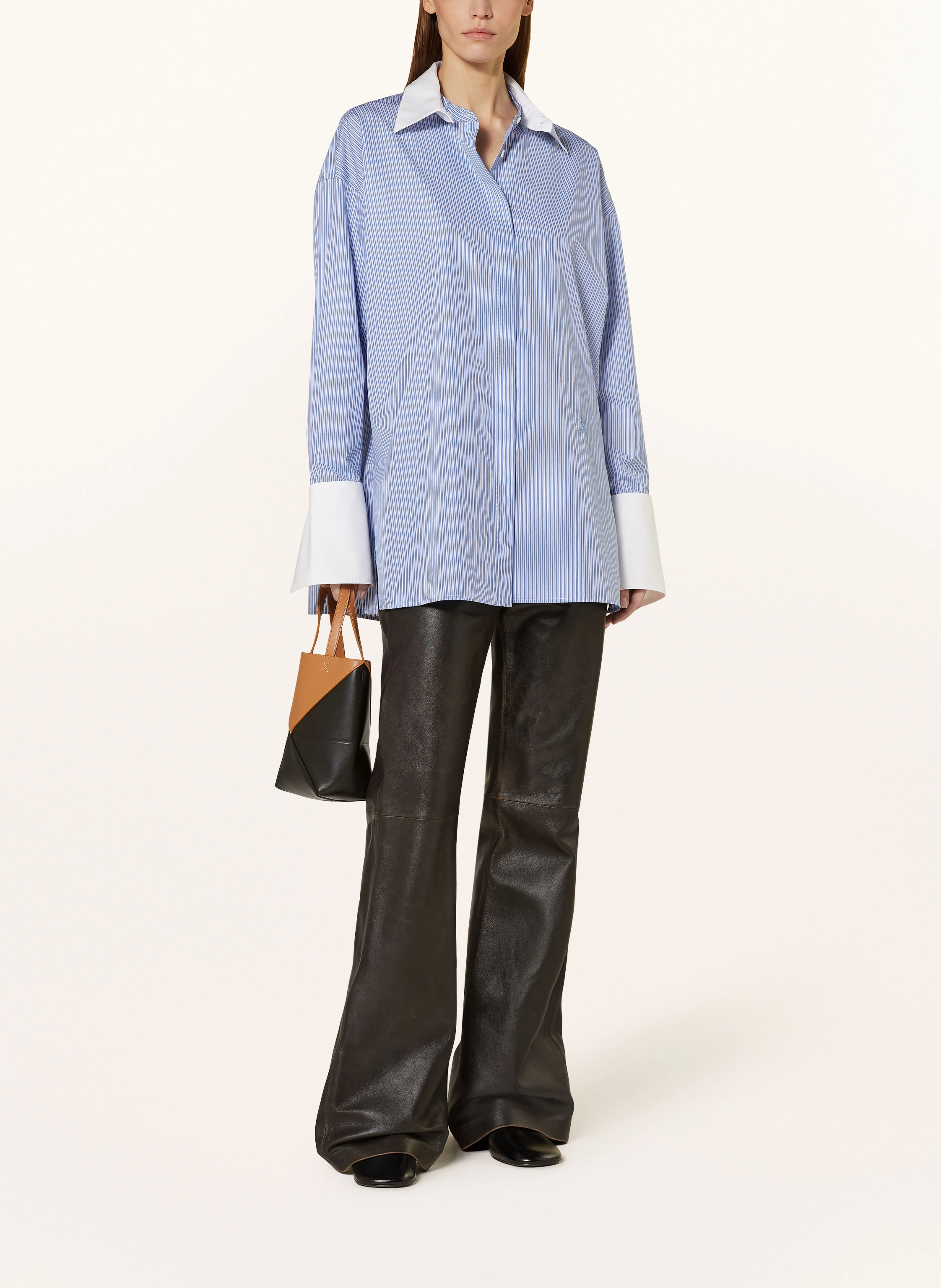 LOEWE Bootcut-Hose aus Leder