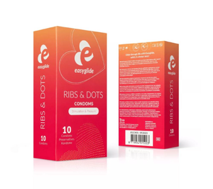 Eros Easyglide Condoom Ribs & Dots 10ST