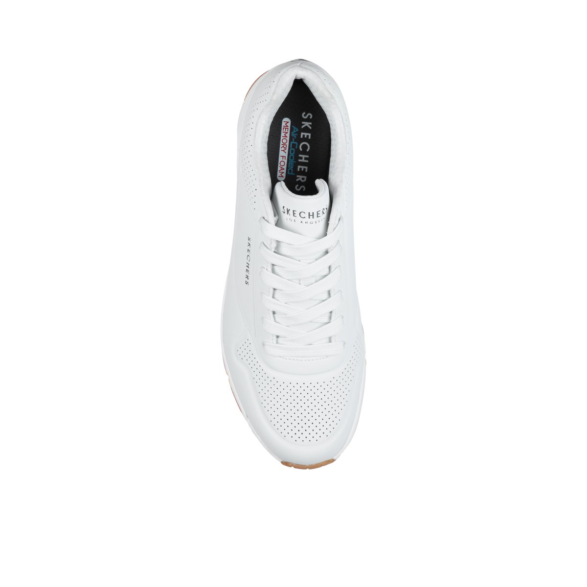 2X les points-Uno_stnd_air-Avec lacets - Blanc
