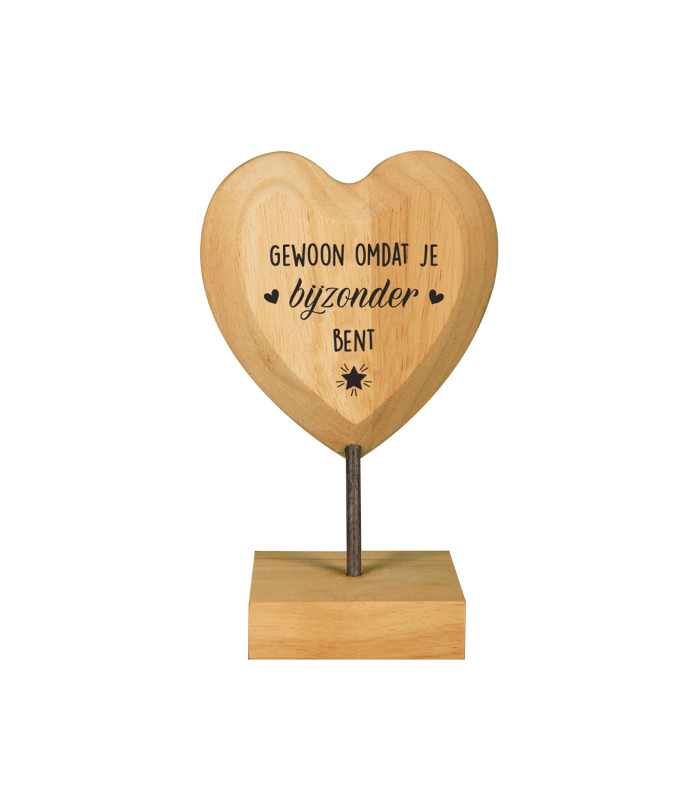 Houten Hart Gewoon Omdat Je Bijzonder Bent