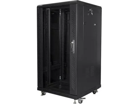 Lanberg - Rack kabinet - sort, RAL 9004 - 22U - 19