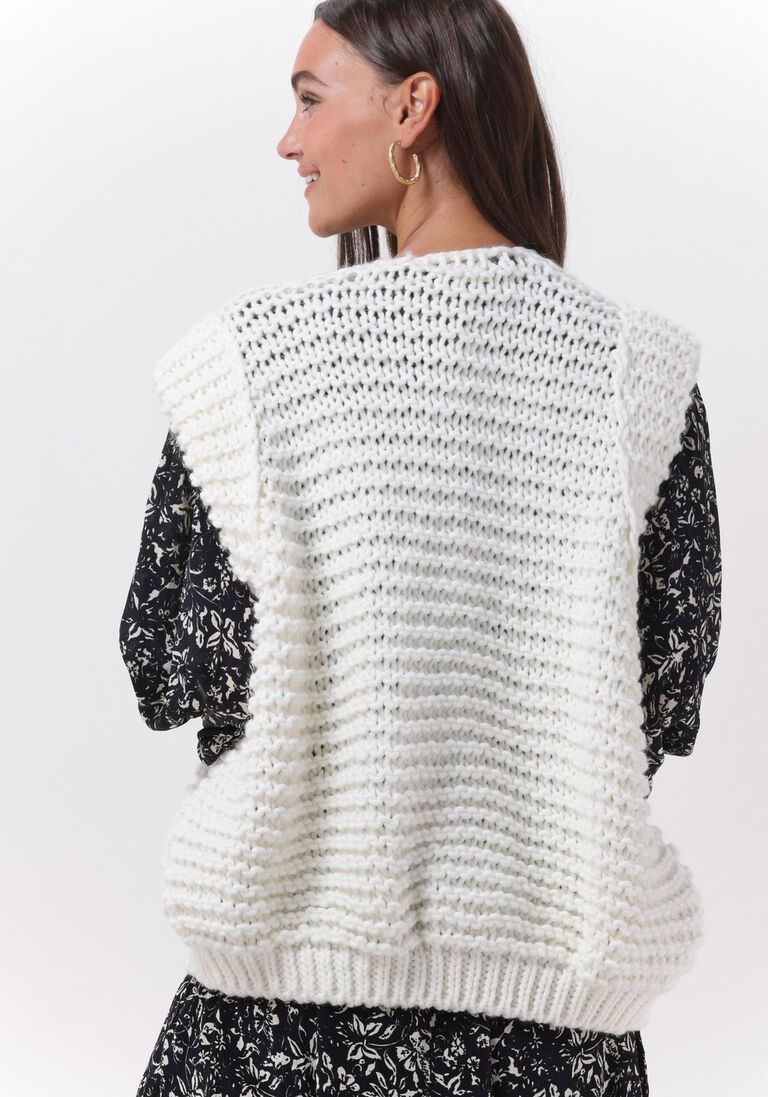 NOTRE-V gebroken wit notre-v gilet knit gilet