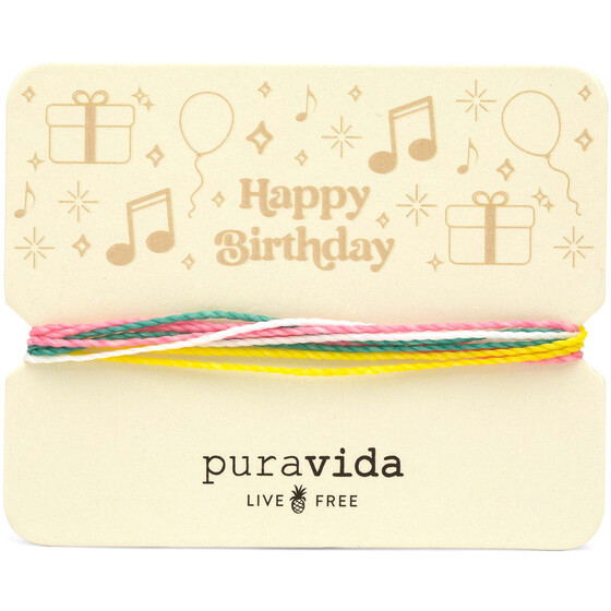 Pura Vida Gifting Original Bracelet - Happy Birthday -