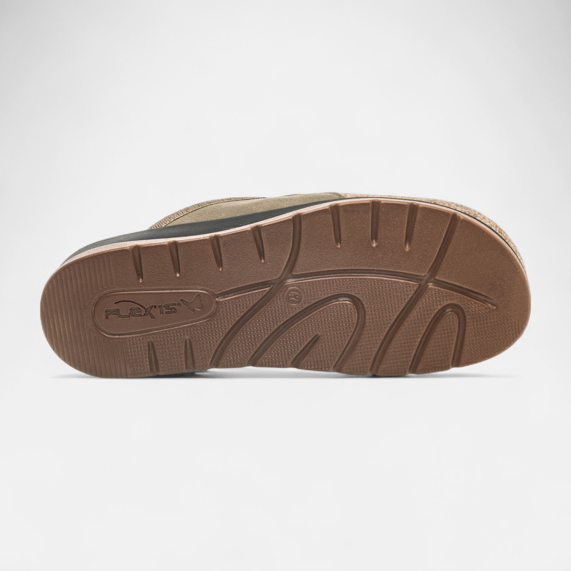 Pantoufles mules Homme taupe