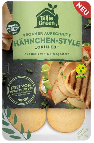 Billie Green veganer Aufschnitt Hähnchen-Style \