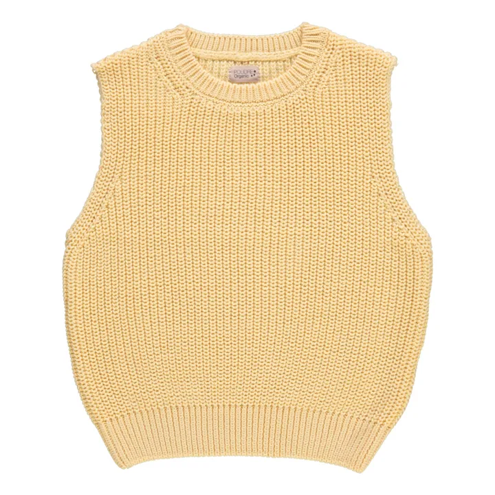 Poudre Organic Pull Sans Manches Canneberge | Jaune pâle