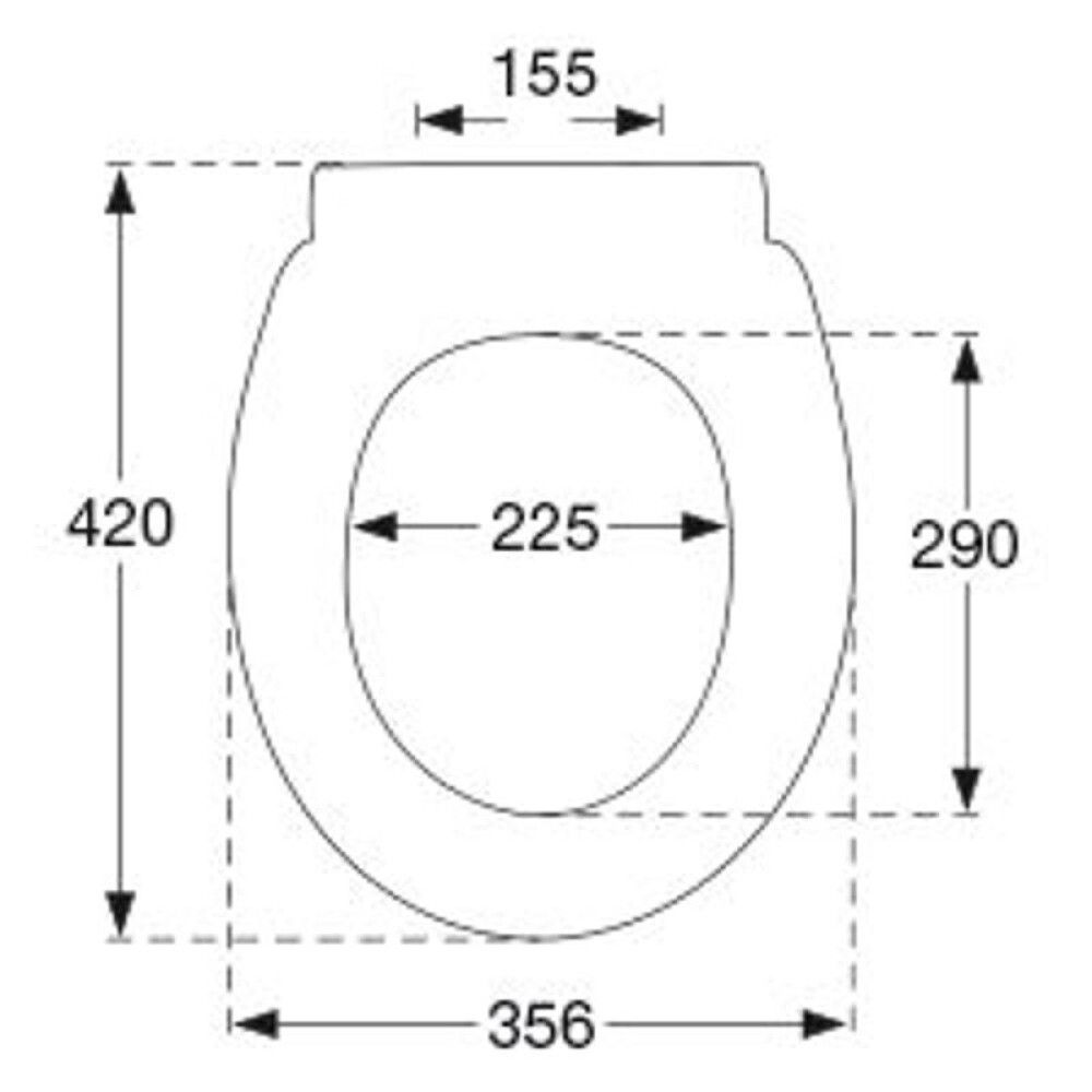 TOALETTSETE PRESSALIT NORDEN S1196 SOFTCLOSE HVIT